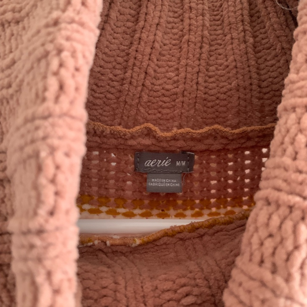 Aerie Chenille Turtleneck Sunset Sweater - Picture 3 of 6
